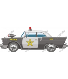 Vintage police car