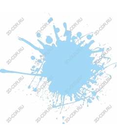  Bright blue splash of paint