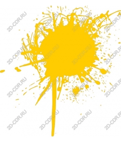 Spray yellow paint