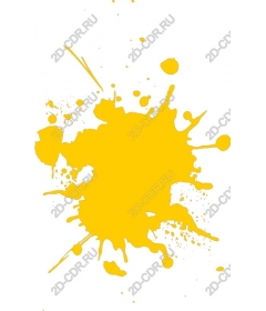  Bright yellow splash paint