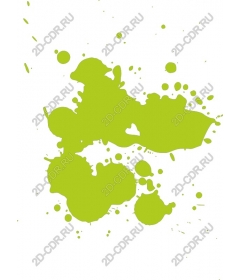  Bright green splash paint