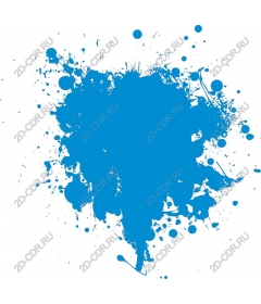  Blue ink splash