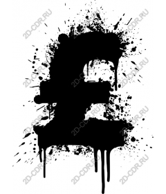Grunge the pound sign