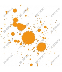  Bright orange splash