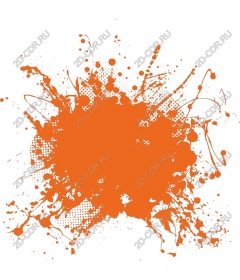  Bright orange splash