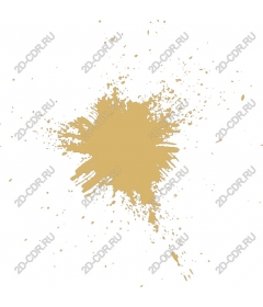 Splash of gold ink