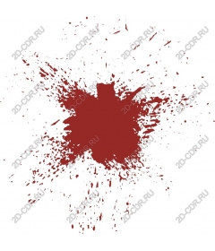  Bright red splash of paint