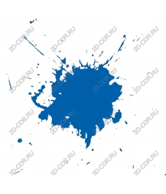 Dynamic blue paint splash