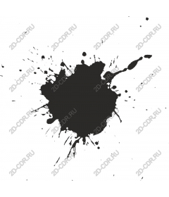 Splash of black ink