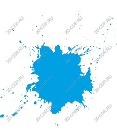  Blue splash of paint