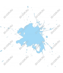  Blue splash of paint