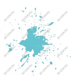 Turquoise ink splash
