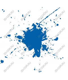 Dynamic blue paint splash