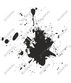 Splash of black ink