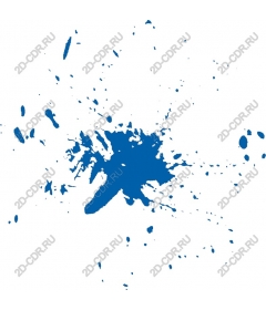  Blue splash of paint