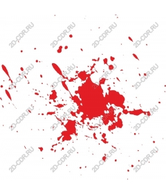  Bright red splash of paint