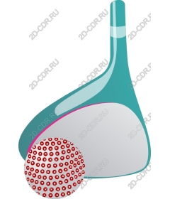  Bright putter and Golf ball