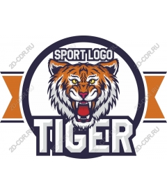  Логотип спортивной команды Fice Tiger