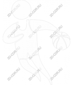 Dynamic basketball player