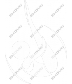 Abstract liquid shape