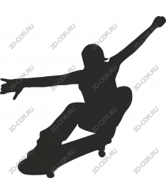Dynamic skateboarder