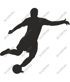 Dynamic football player