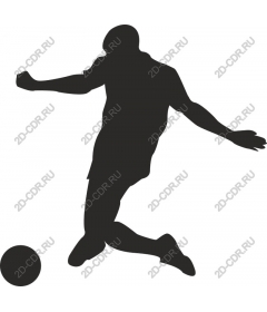 Dynamic football player