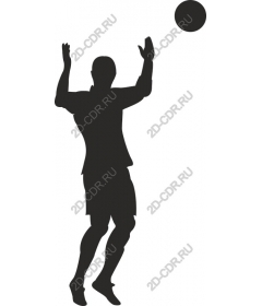 Dynamic athlete in action