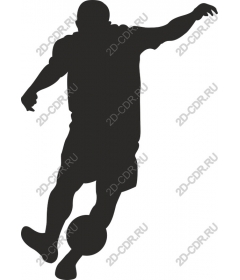 Dynamic football player