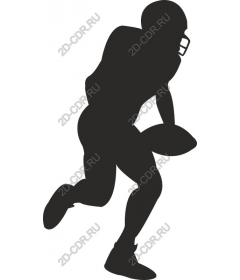Dynamic football player