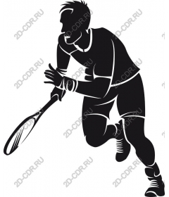 Dynamic tennis player