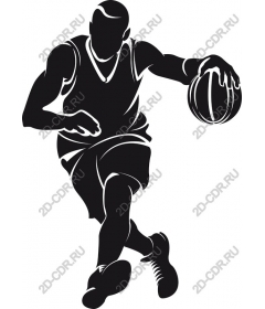 Basketball Player Dribbling