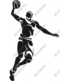 Dynamic basketball player