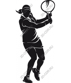 Dynamic tennis player