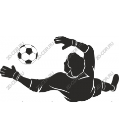 Dynamic jump of the goalkeeper