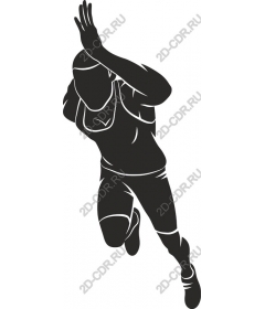 Dynamic running athlete