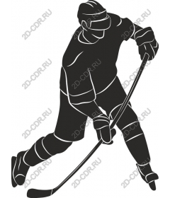 Dynamic hockey player