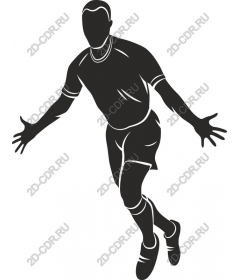 Dynamic football player
