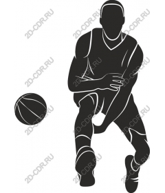 Dynamic basketball player