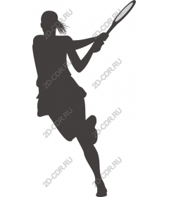 Dynamic tennis player
