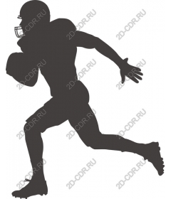 Dynamic football player