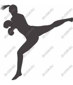 Dynamic female kick