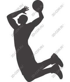Dynamic basketball player