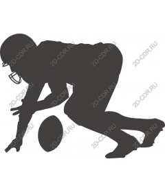 Dynamic football player