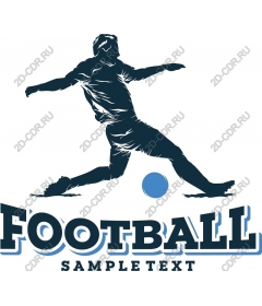 Dynamic football player