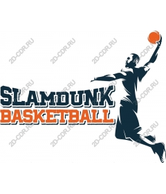 Basketball slam dunk