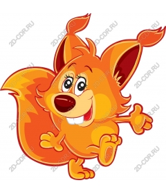  Charming orange squirrel
