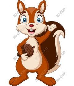  Adorable cartoon squirrel