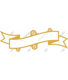  Elegant banner with gold ribbon