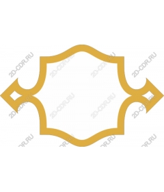 Golden decorative banner
